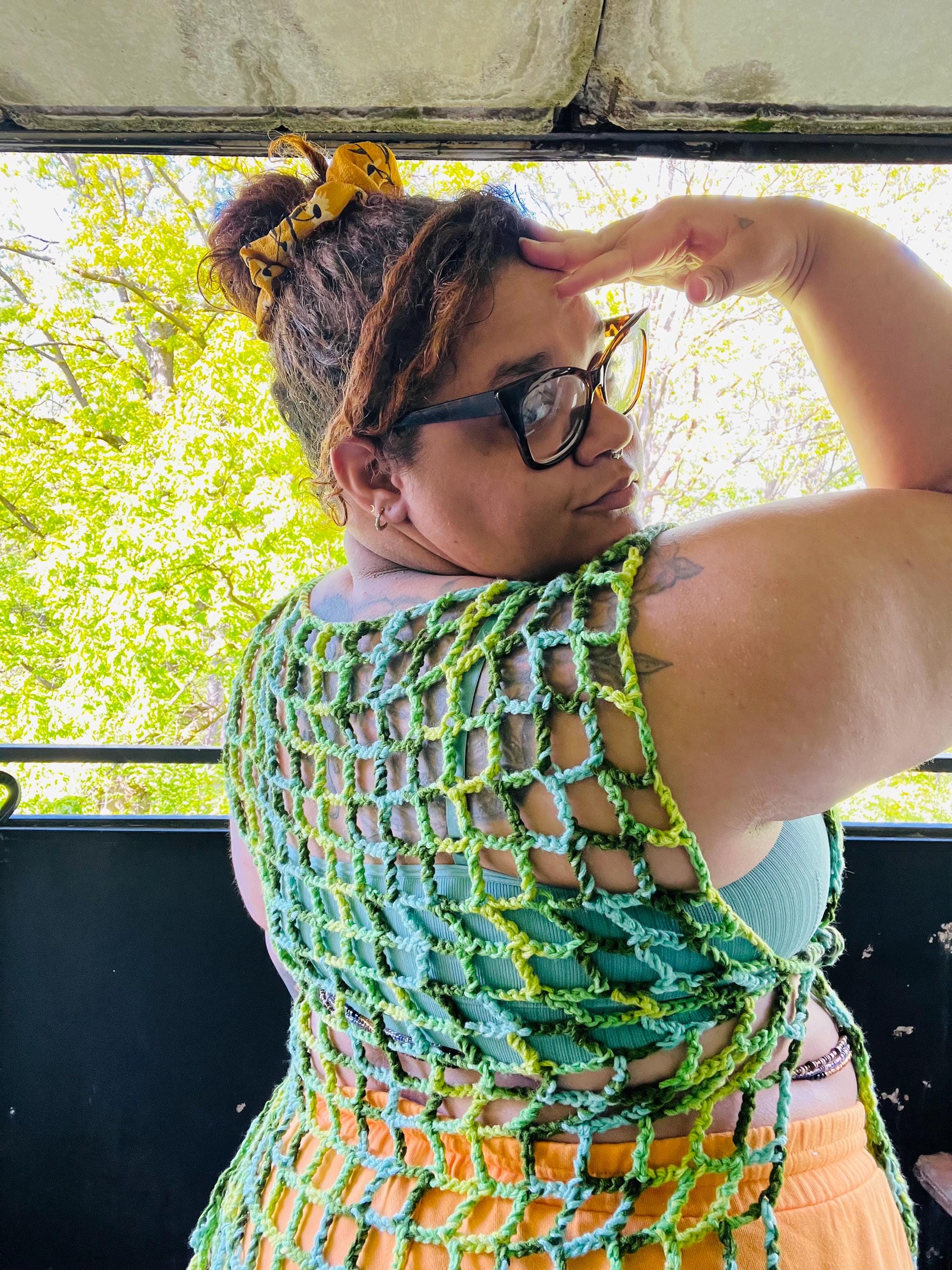 Crochet “Garden Green” Tank Top