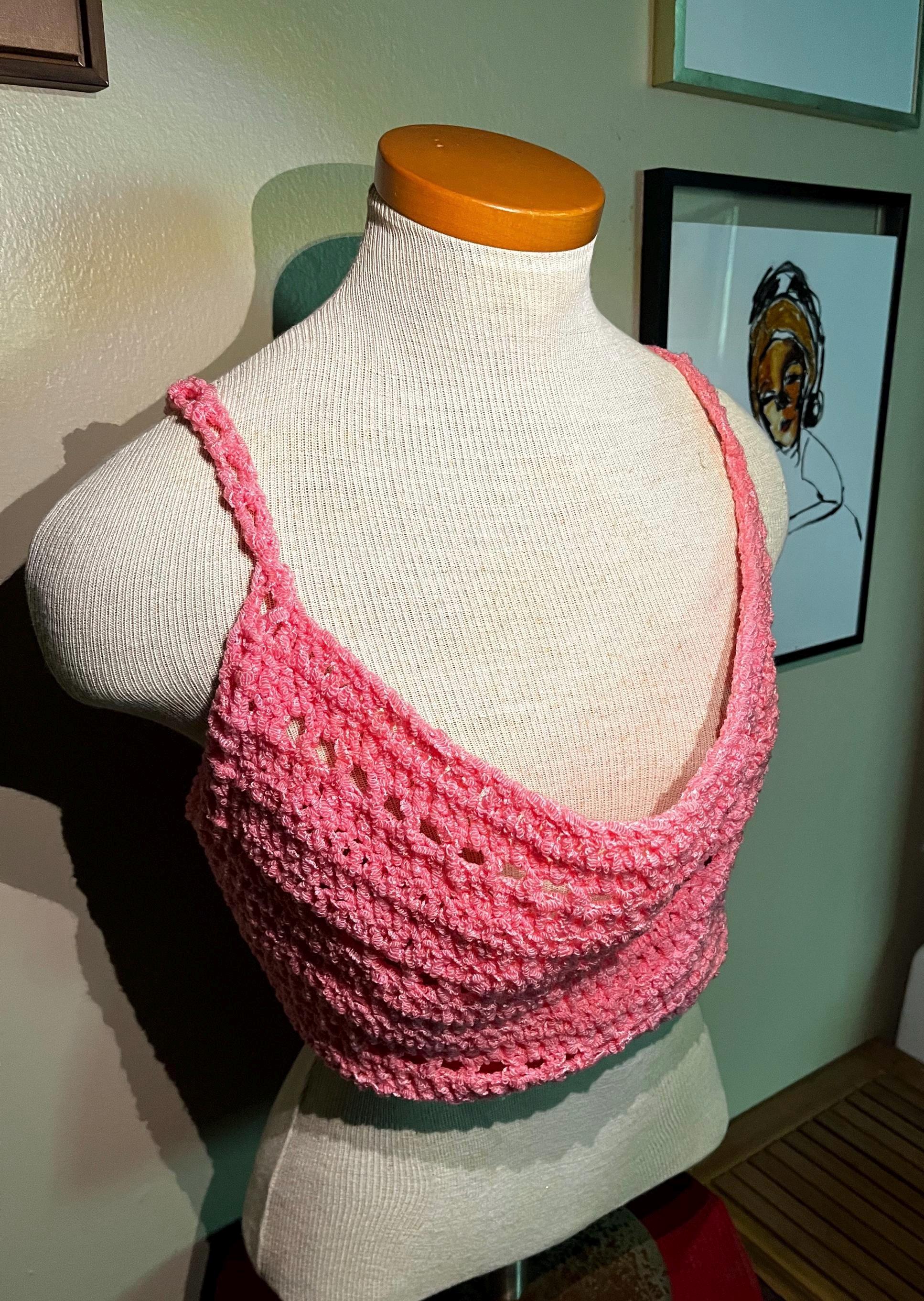 Crochet Scoop Neck “Cutie Pie” Summer Crop Top