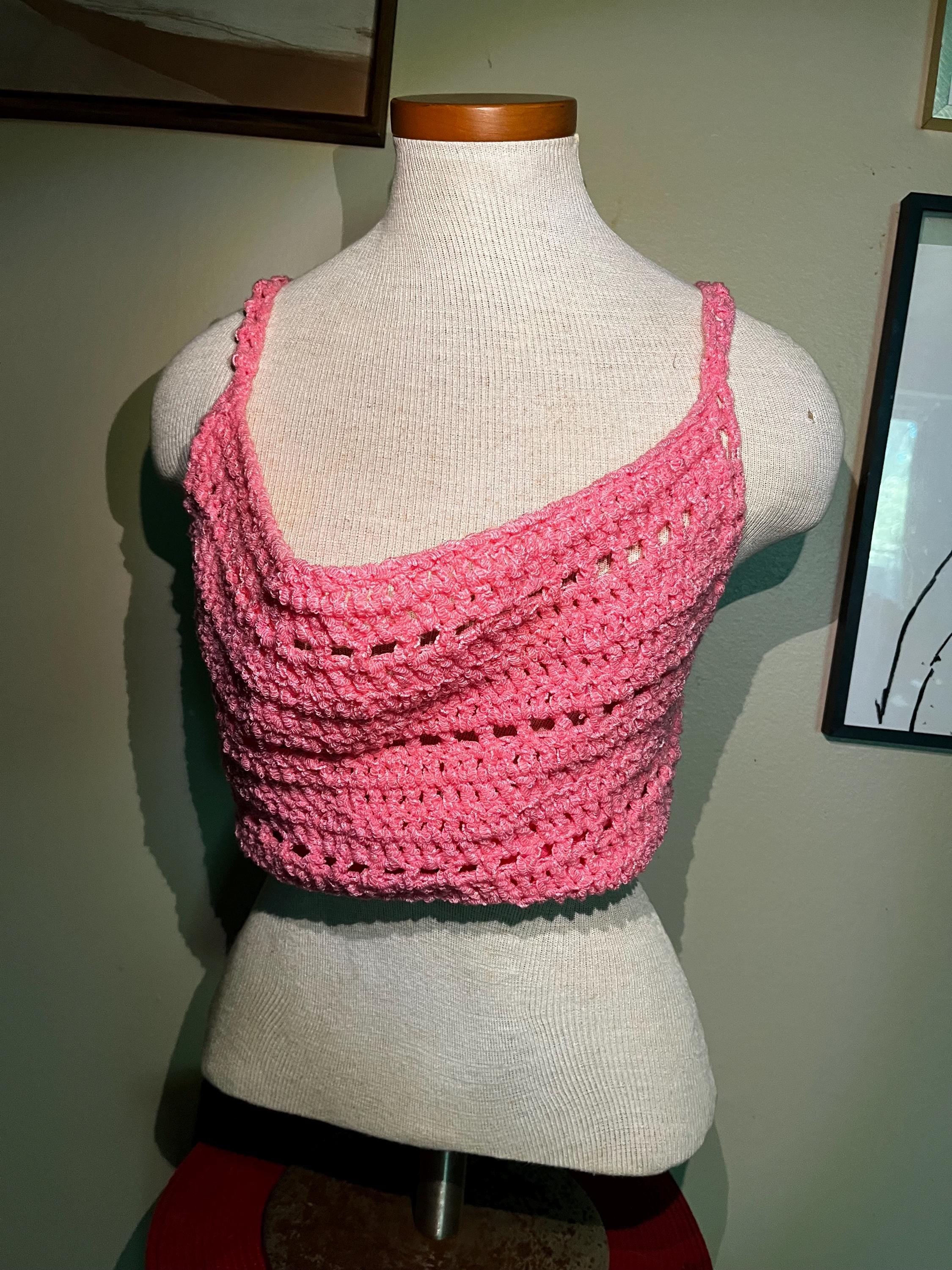 Crochet Scoop Neck “Cutie Pie” Summer Crop Top