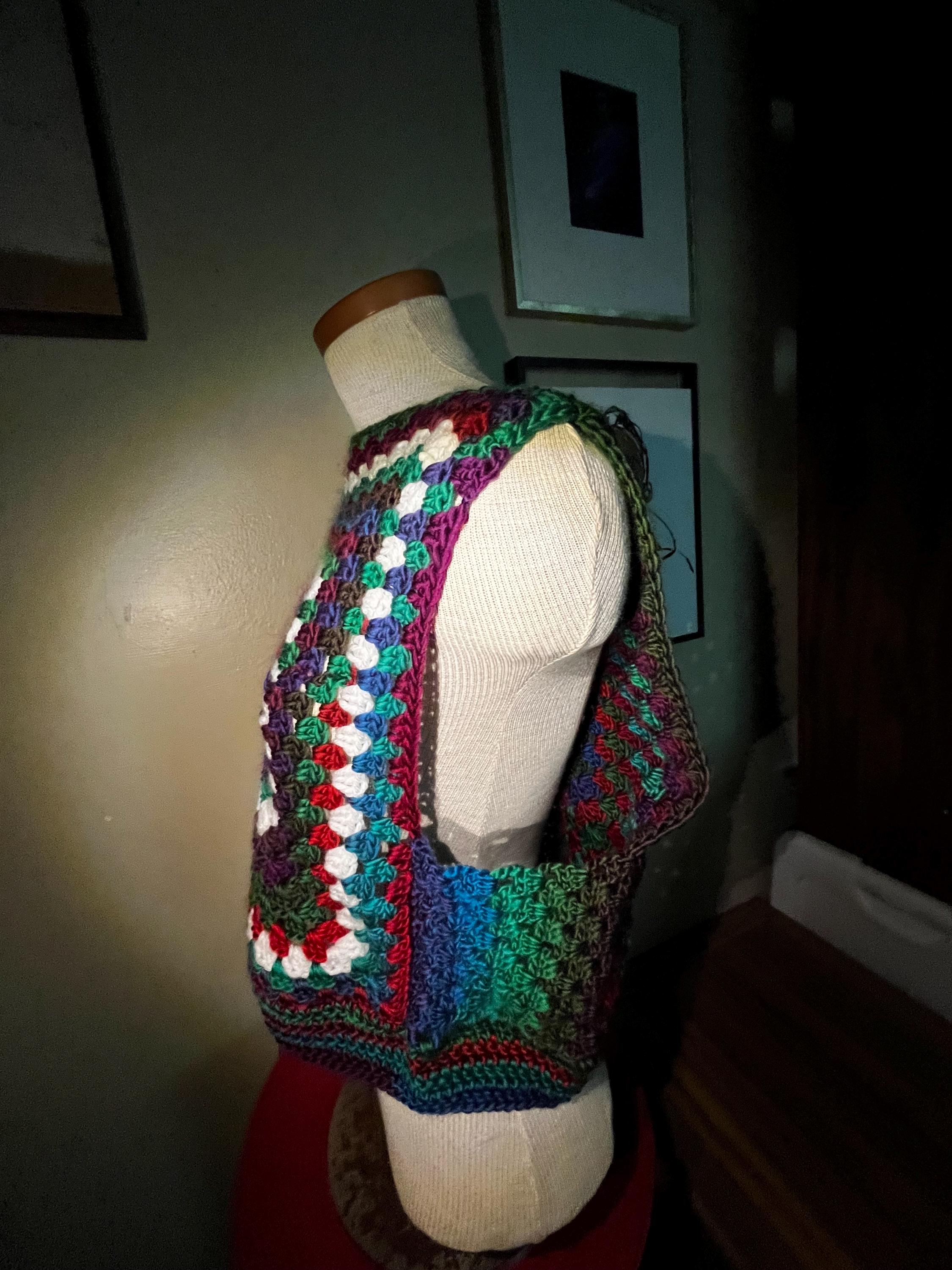 Crochet “Prism” Vest/Crop Top