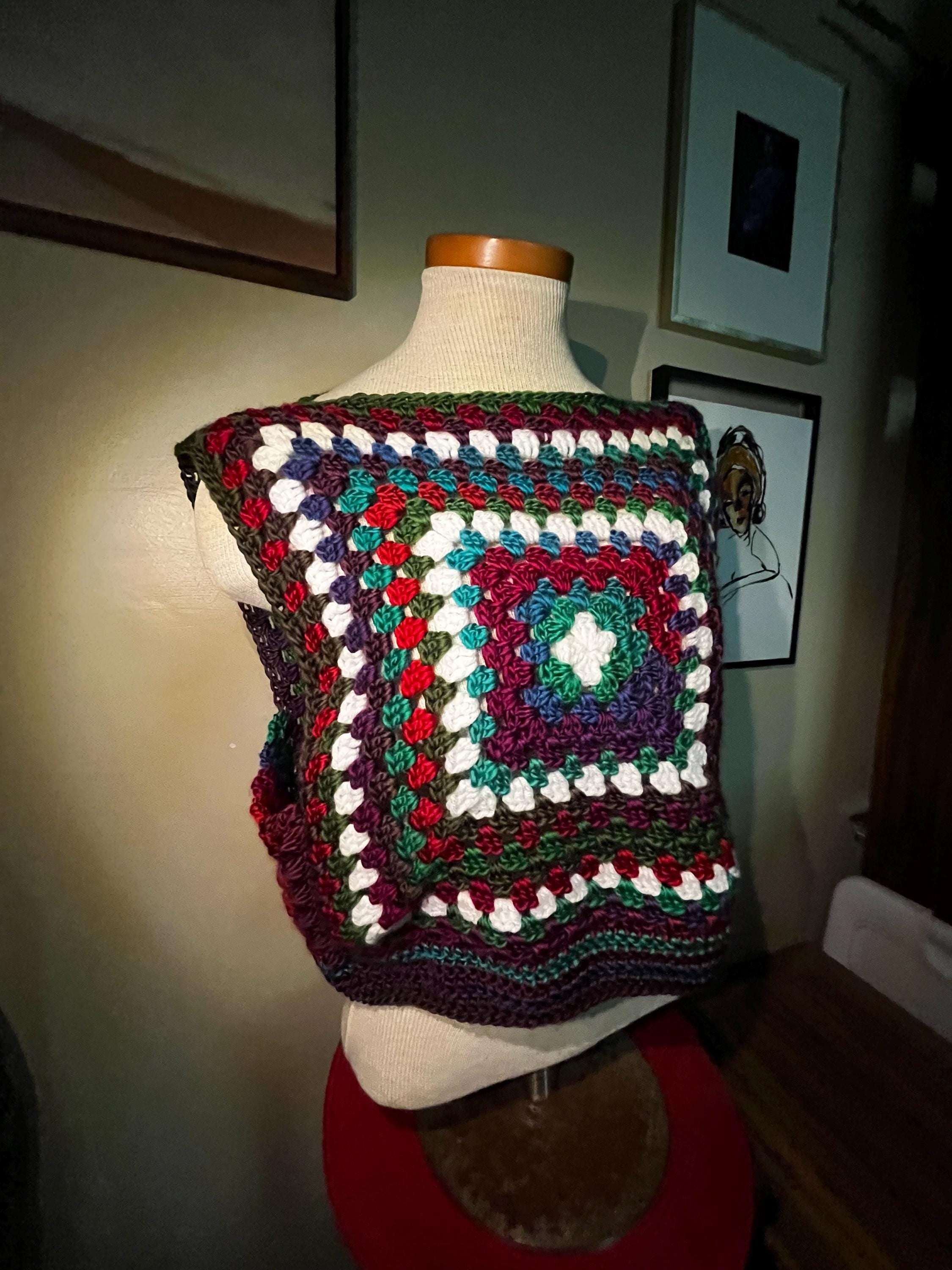 Crochet “Prism” Vest/Crop Top