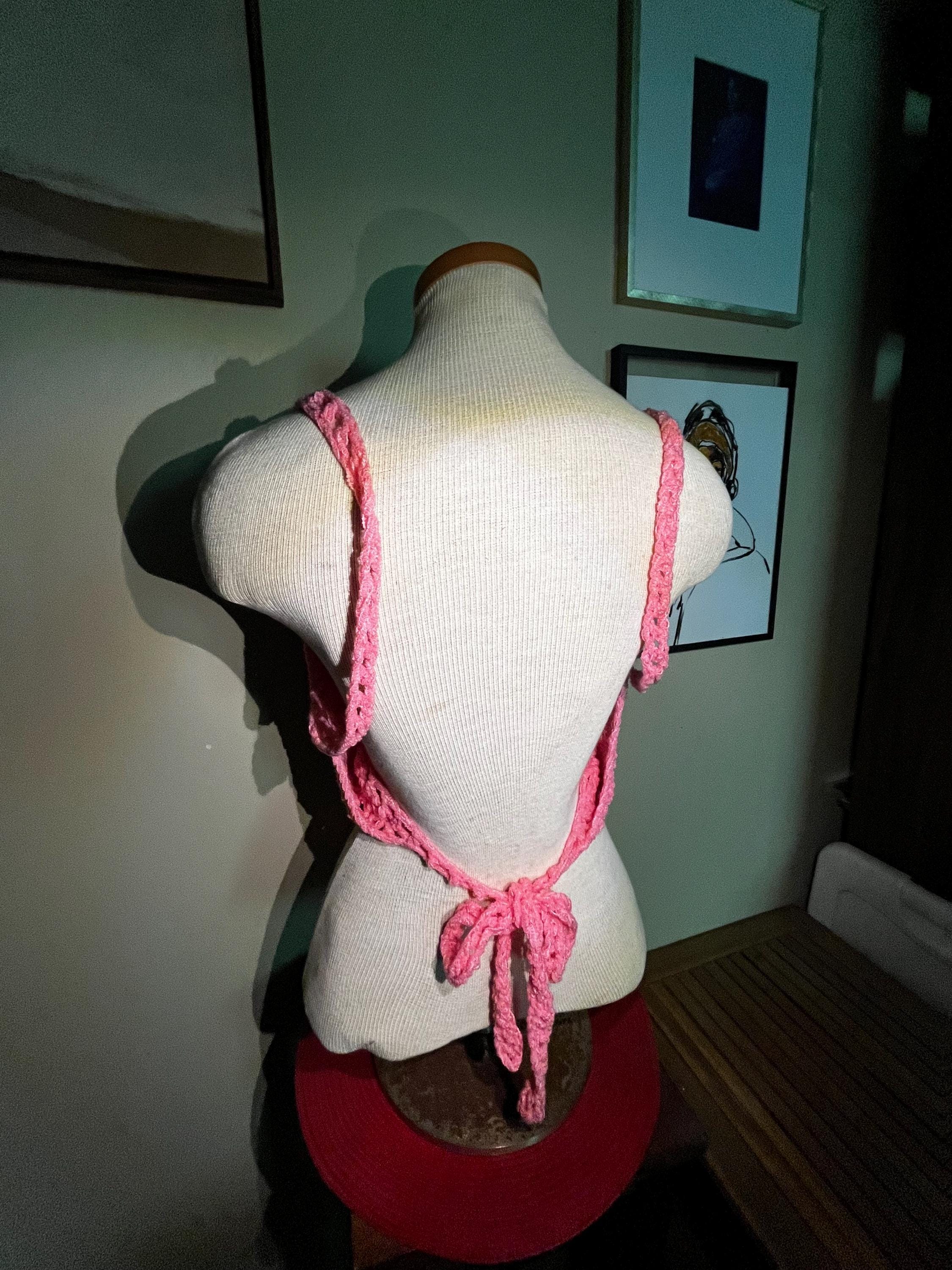 Crochet Scoop Neck “Cutie Pie” Summer Crop Top